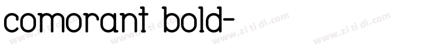 comorant bold字体转换